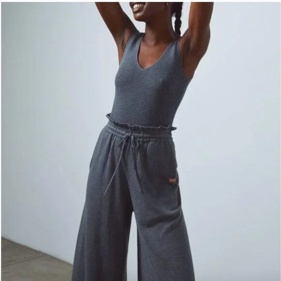 LUNYA Cozy Cotton Silk Relaxed Pants in Restful Grey Heather NWOT SMALL - Picture 4 of 11